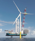 A large windmill on a boatAI-generated content may be incorrect.